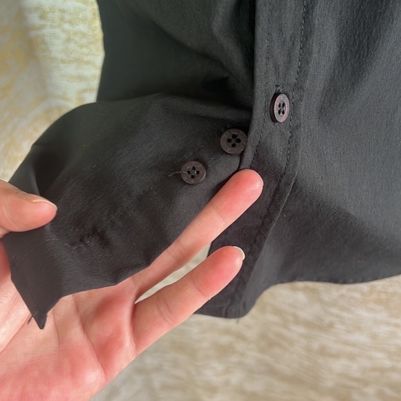 Bauhaus Black Short Sleeve Button Up Casual Shirt Size S - Picture 7 of 13